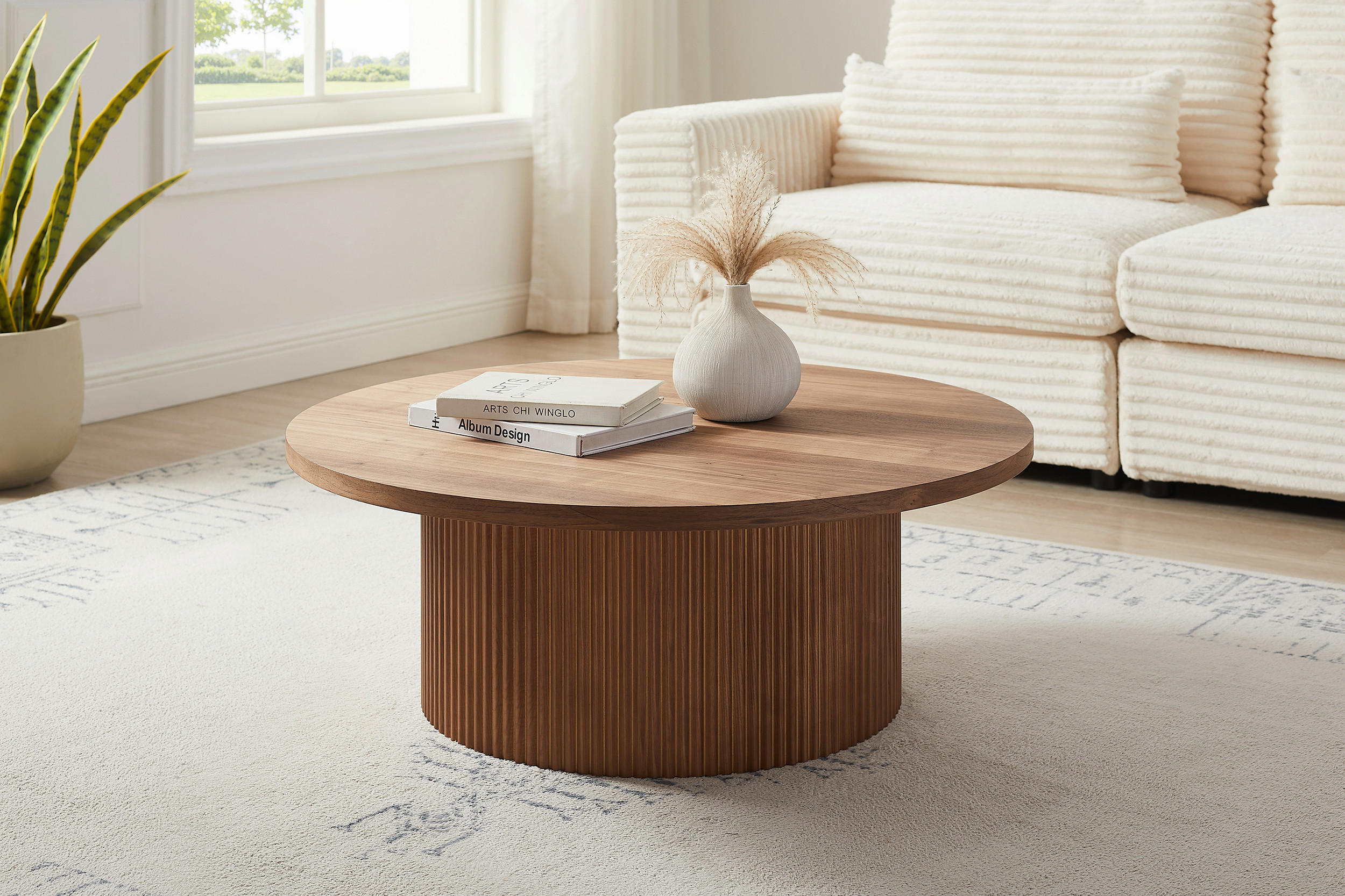 COUCHTISCH in Holzwerkstoff 85/85/33 cm - Walnussfarben, MODERN, Holzwerkstoff (85/85/33cm) - Livetastic