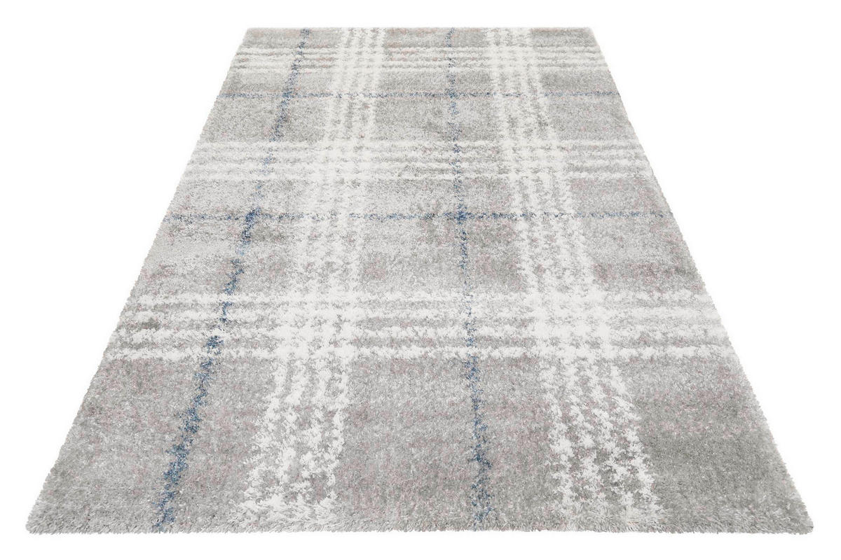 HOCHFLORTEPPICH 160/225 cm Nora Blau, Creme, Grau  - Blau/Creme, KONVENTIONELL, Textil (160/225cm) - Esprit