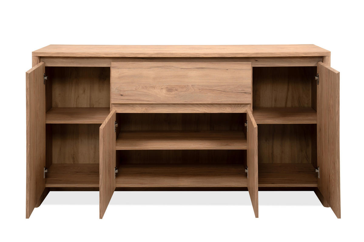 SIDEBOARD  164/85/40 cm 1 Schublade(n)  - Naturfarben, Design, Holzwerkstoff (164/85/40cm) - MID.YOU