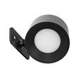 AKKU-WANDLEUCHTE - Schwarz, Basics, Kunststoff/Metall (9,2/8/4,5cm) - Novel