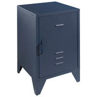 NACHTKÄSTCHEN 40/60/40 cm  in Blau  - Blau, MODERN, Metall (40/60/40cm) - Vipack