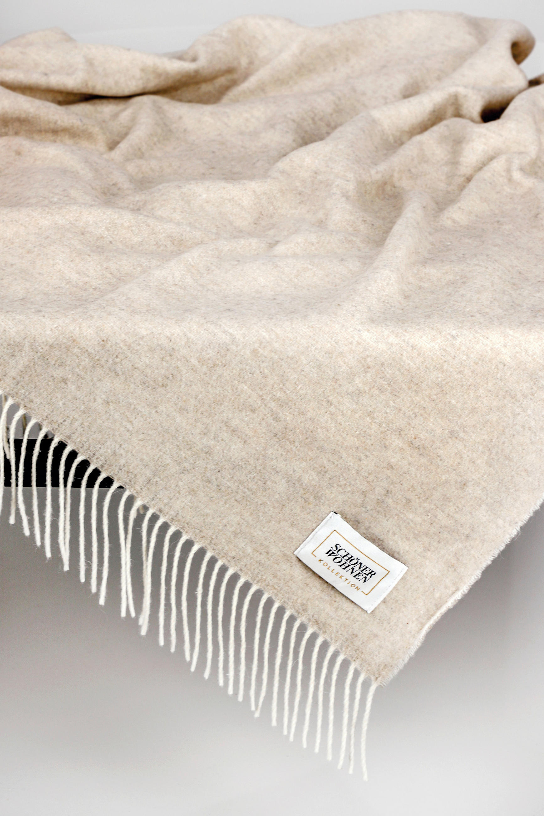 PLAID SW-PEACE 140/200 cm  - Sandfarben/Beige, Design, Textil (140/200cm) - Schöner Wohnen