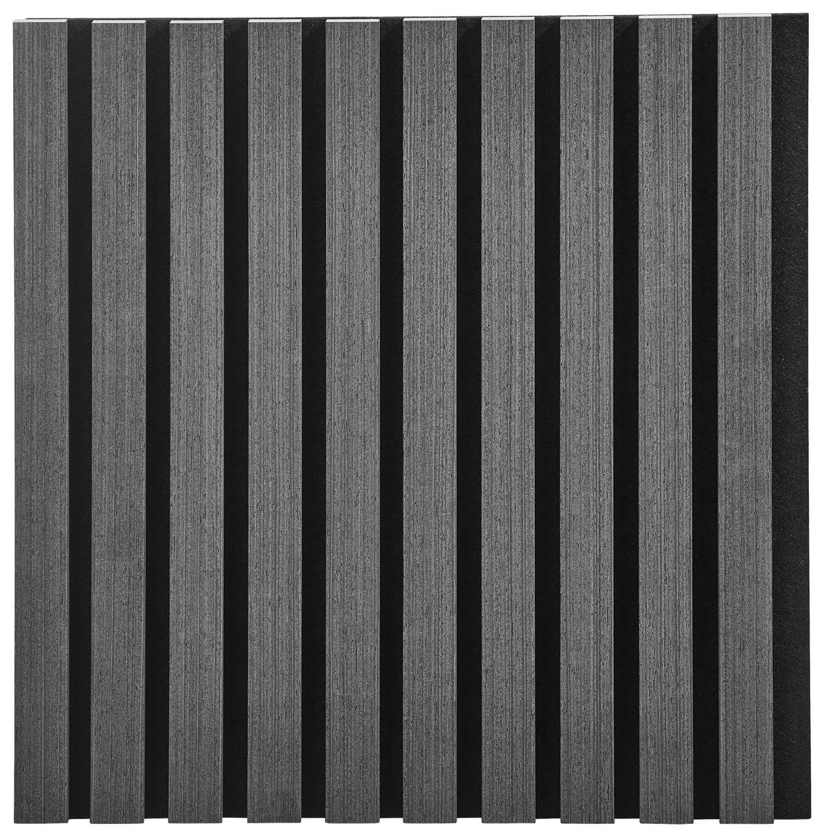 WANDPANEEL Schwarz  - Schwarz, Design, Holzwerkstoff/Kunststoff (41/41/2,1cm) - Livetastic