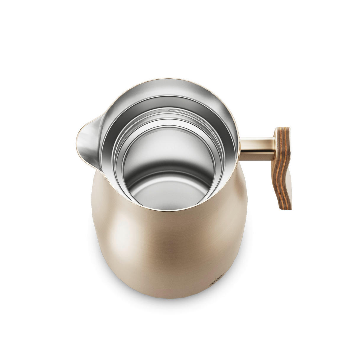 ISOLIERKANNE STUDIO ALLURE 1 L  - Champagner, Design, Holz/Metall (1l) - Alfi