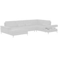 WOHNLANDSCHAFT COSTELLO E Schwarz Echtleder  - Schwarz, Basics, Leder/Metall (176/363/223cm) - Sit & More