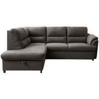 ECKSOFA Braun  - Greige/Schwarz, Basics, Holz/Textil (200/240cm) - MID.YOU