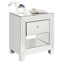 KOMÓD 60/65/46 cm  - fekete/átlátszó, Design, műanyag/faalapú anyag (60/65/46cm) - Xora