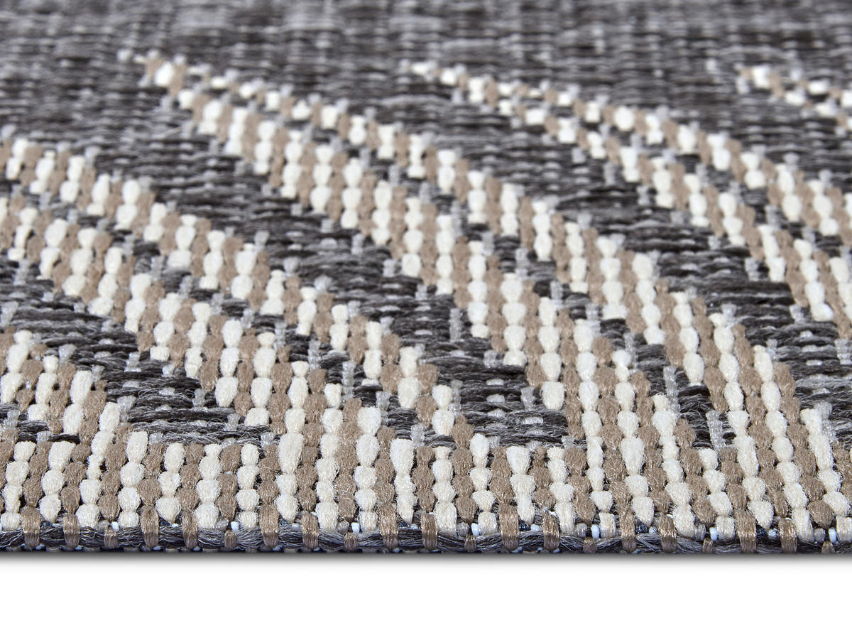OUTDOORTEPPICH 155/235 cm Clyde Creme, Grau  - Creme/Grau, Design, Kunststoff (155/235cm)