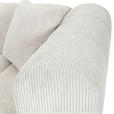 ECKSOFA Naturfarben Cord Zierkissen, Rücken echt  - Schwarz/Naturfarben, KONVENTIONELL, Kunststoff/Textil (162/250cm) - Carryhome