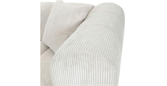 ECKSOFA Naturfarben Cord Zierkissen, Rücken echt  - Schwarz/Naturfarben, KONVENTIONELL, Kunststoff/Textil (162/250cm) - Carryhome