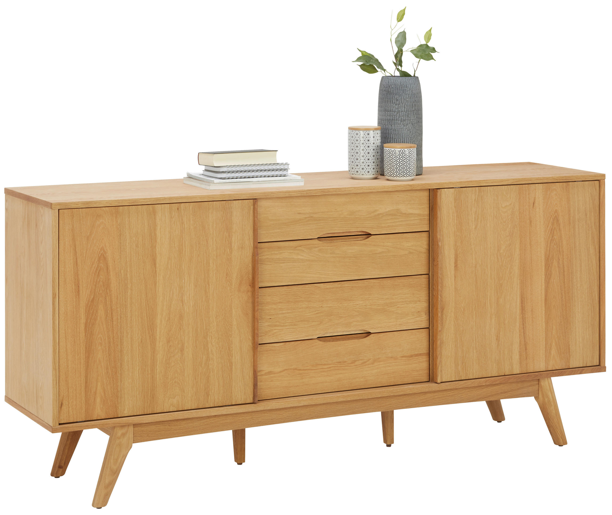 ŠIROKÁ KOMODA, dub, farba duba, 180/84/44 cm - farba duba, Design, drevo/kompozitné drevo (180/84/44cm) - Lomoco