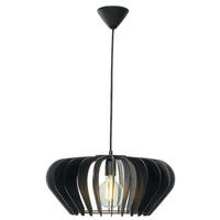 HÄNGLAMPA 45/20 cm  - svart, Klassisk, metall/trämaterial (45/20cm)