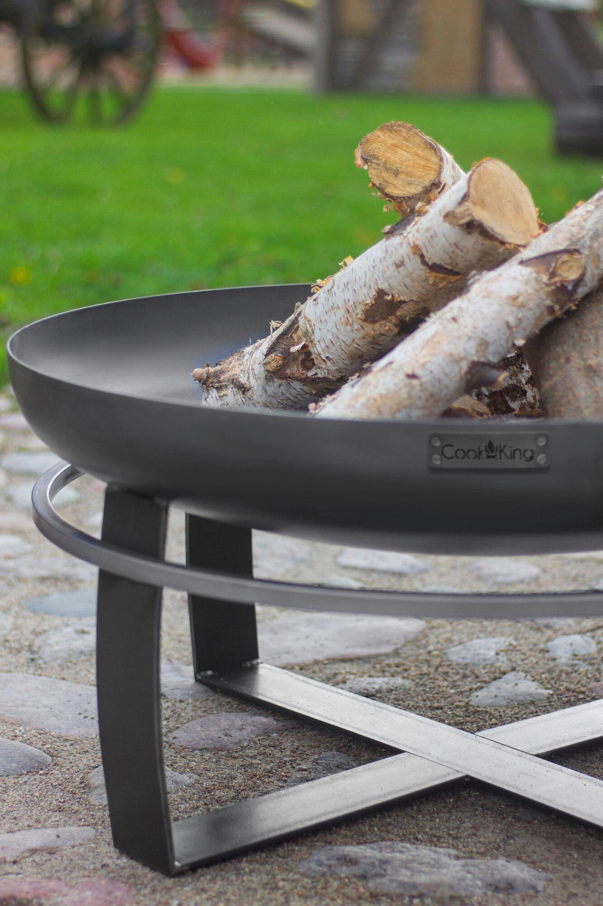 FEUERSCHALE  - Schwarz, Basics, Metall (60/36cm) - Ambia Garden