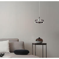 LED-HÄNGELEUCHTE HENDRICKS 22/125 cm   - Klar/Opal, Design, Glas/Kunststoff (22/125cm) - Globo