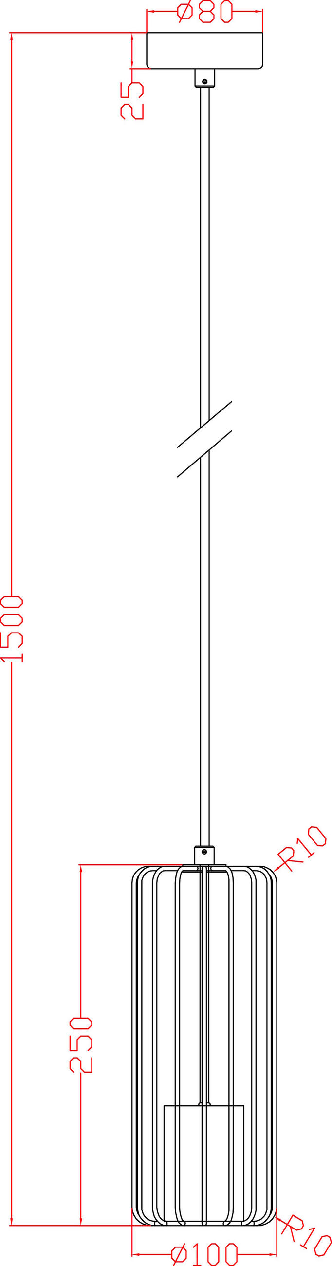 HÄNGLAMPA Sintra 10/150 cm  - svart, Design, metall (10/150cm)