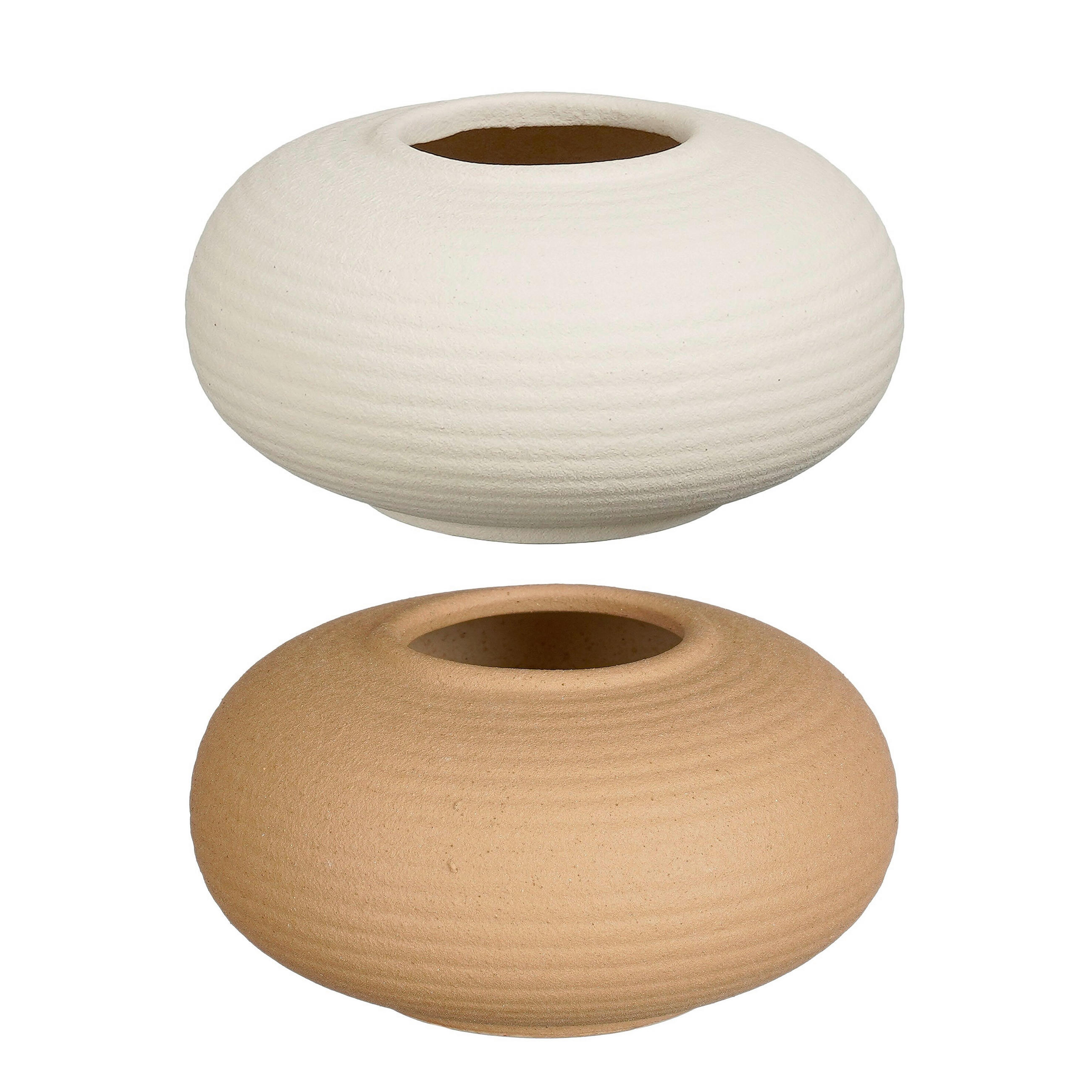 VAZA     keramika  - braon, Osnovno, keramika (14.5/14.5/7.5cm)