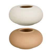 VAZA     keramika  - braon, Osnovno, keramika (14.5/14.5/7.5cm)