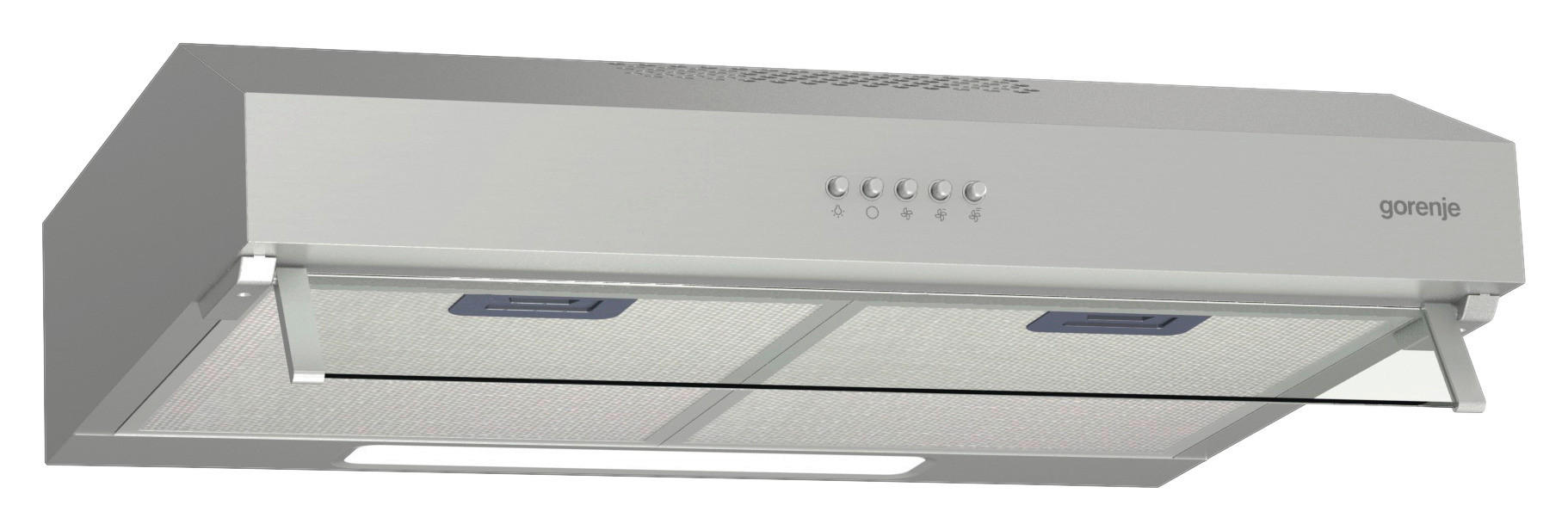 Thumbnail - Gorenje Dunstabzugshaube, Edelstahl, Metall, Glas, C, 59.6x12.5x46.8 cm, Arbeitsplatzbeleuchtung, Küchen, Küchenelektrog...