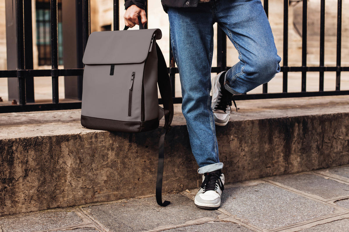 WICKELRUCKSACK  - Dunkelgrau/Hellgrau, KONVENTIONELL, Kunststoff (34/15/43cm) - Beaba