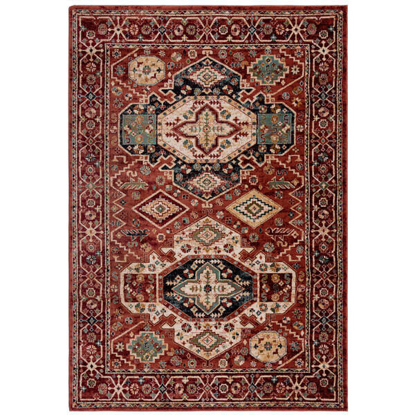 VINTAGE-TEPPICH 200/290 cm GILLINGHAM Rot  - Rot, KONVENTIONELL, Textil (200/290cm)