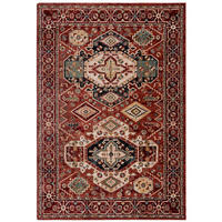 VINTAGE-TEPPICH 80/150 cm GILLINGHAM Rot  - Rot, KONVENTIONELL, Textil (80/150cm)