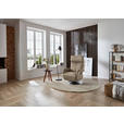 RELAXSESSEL in Leder Greige  - Edelstahlfarben/Greige, Design, Leder/Metall (78/112/85cm) - Cantus