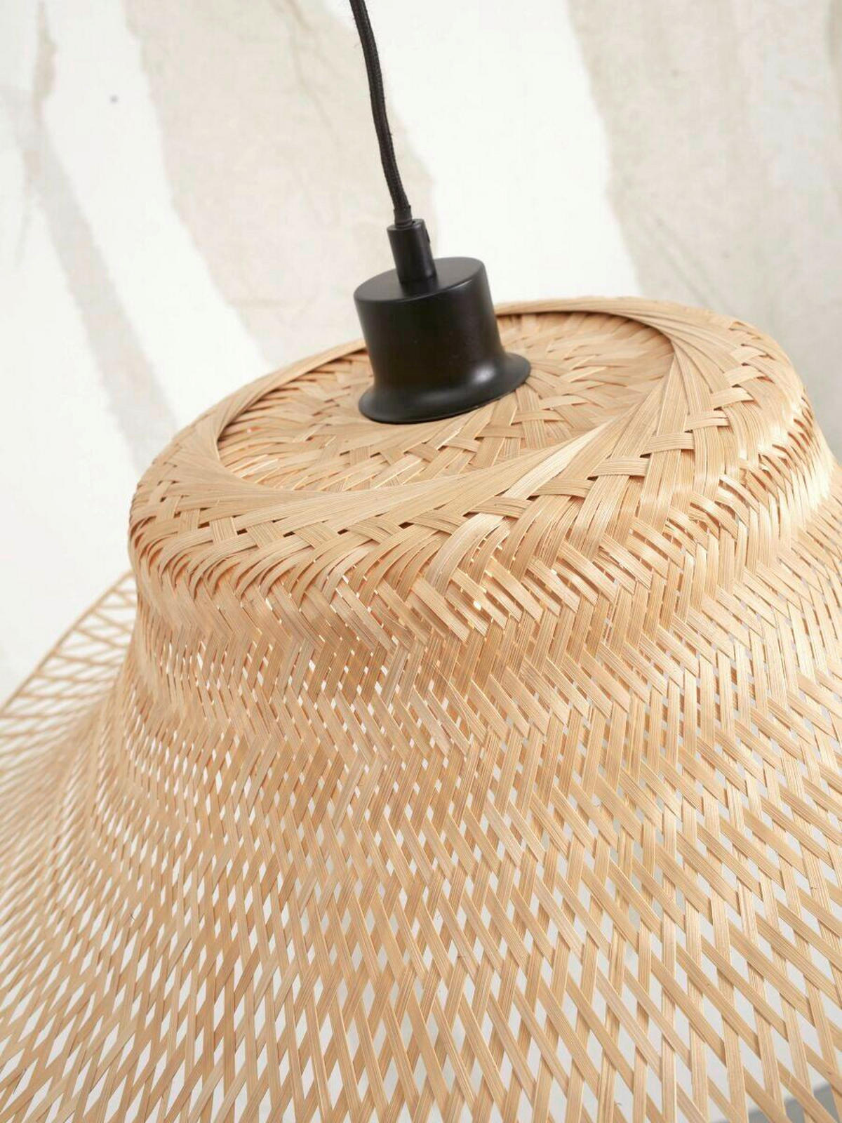 HÄNGELEUCHTE 50/50/15 cm  - Naturfarben, Trend (50/50/15cm) - Good & Mojo