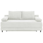 SCHLAFSOFA  mit Liegefunktion, Schlafen auf Sitzhöhe, Rücken echt Cord Naturfarben  - Schwarz/Naturfarben, KONVENTIONELL, Holz/Textil (196/96/103cm) - Carryhome