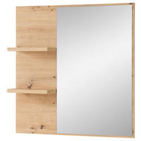 OGLEDALO ZIDNO  78/80/17 cm     - hrast Artisan, Design, staklo/drvni materijal (78/80/17cm) - Xora