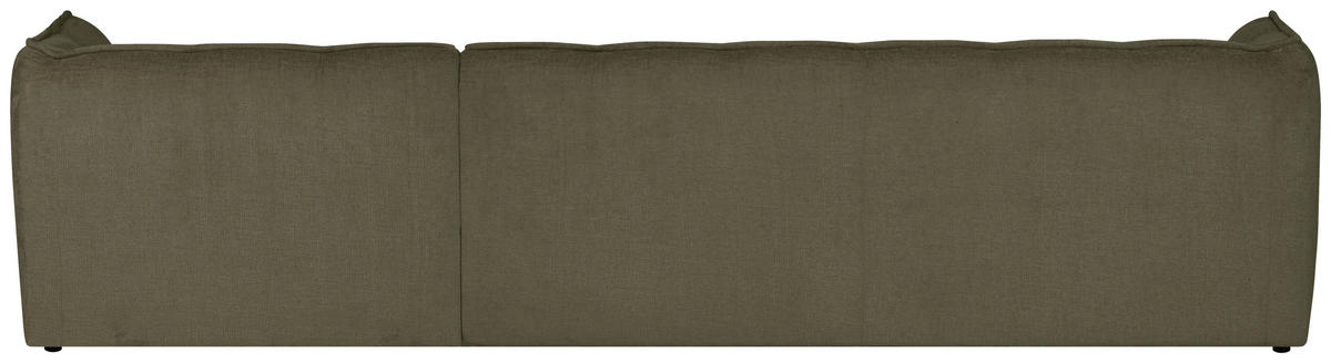 ECKSOFA LIVOLI in Chenille Grün  306/160 cm  - Schwarz/Grün, Design, Textil (306/160cm) - MID.YOU