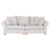 BIG SOFFA i manchester cremefärgad  - ekfärgad/cremefärgad, Lifestyle, trä/textil (264/70/111cm) - Livetastic