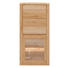 HÄNGEVITRINE Eiche furniert, massiv Eichefarben - Eichefarben, KONVENTIONELL, Glas/Holz (66,4/138,6/37,7cm) - Voleo