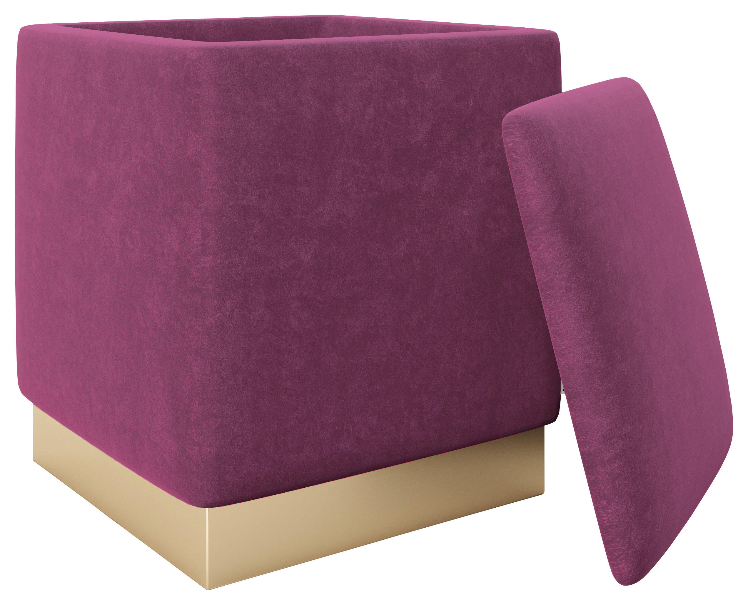 TABURE, tekstil lila  - zlate barve/lila, Trendi, tekstil (37/44/37cm) - Playboy