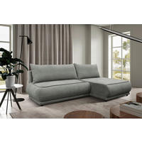 ECKSOFA  PAROS Grau Bouclé  - Schwarz/Grau, Design, Kunststoff/Textil (277/179cm) - MID.YOU
