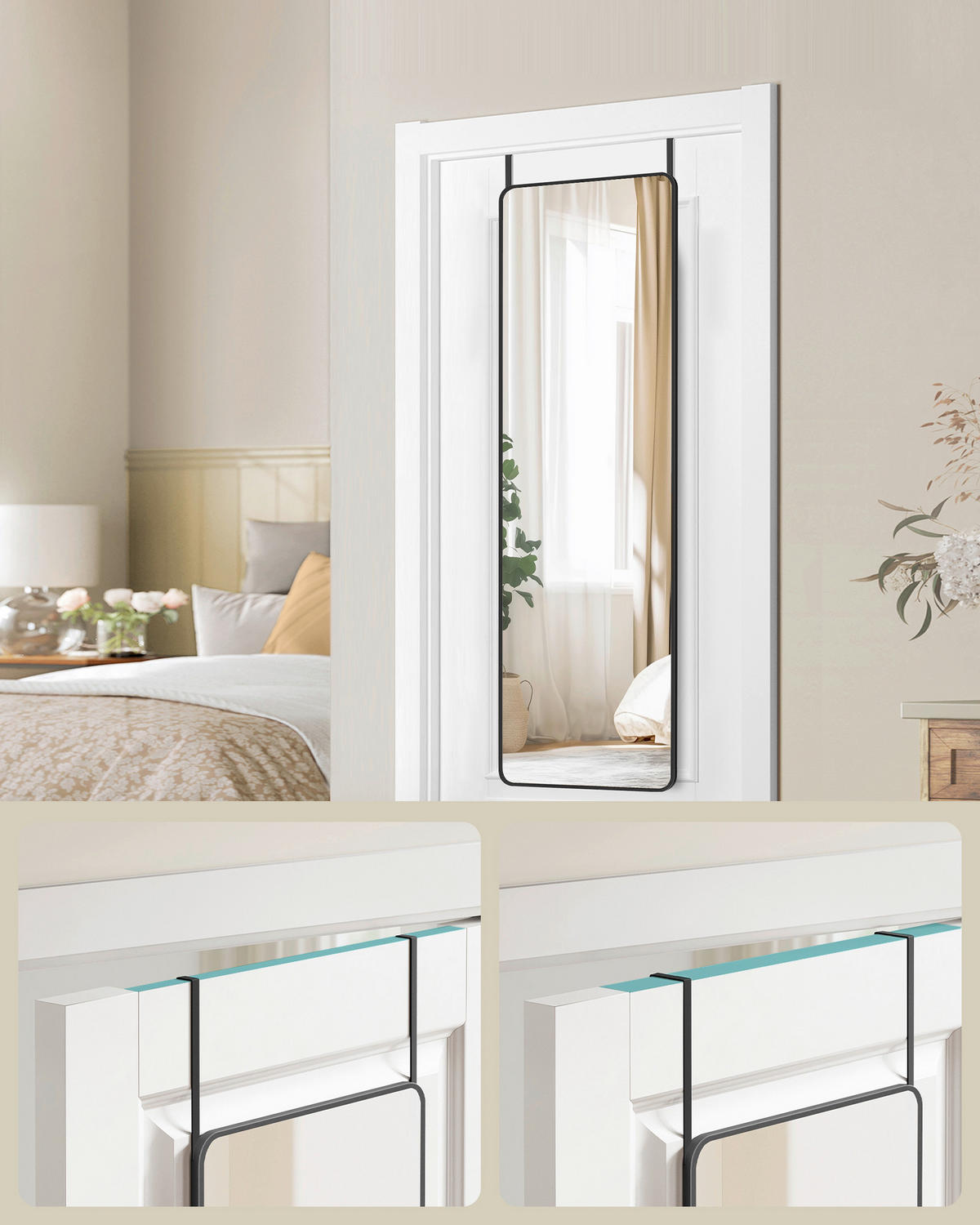 WANDSPIEGEL 40/120/5 cm    in rechteckig  - Schwarz, Trend, Glas/Metall (40/120/5cm) - Boxxx