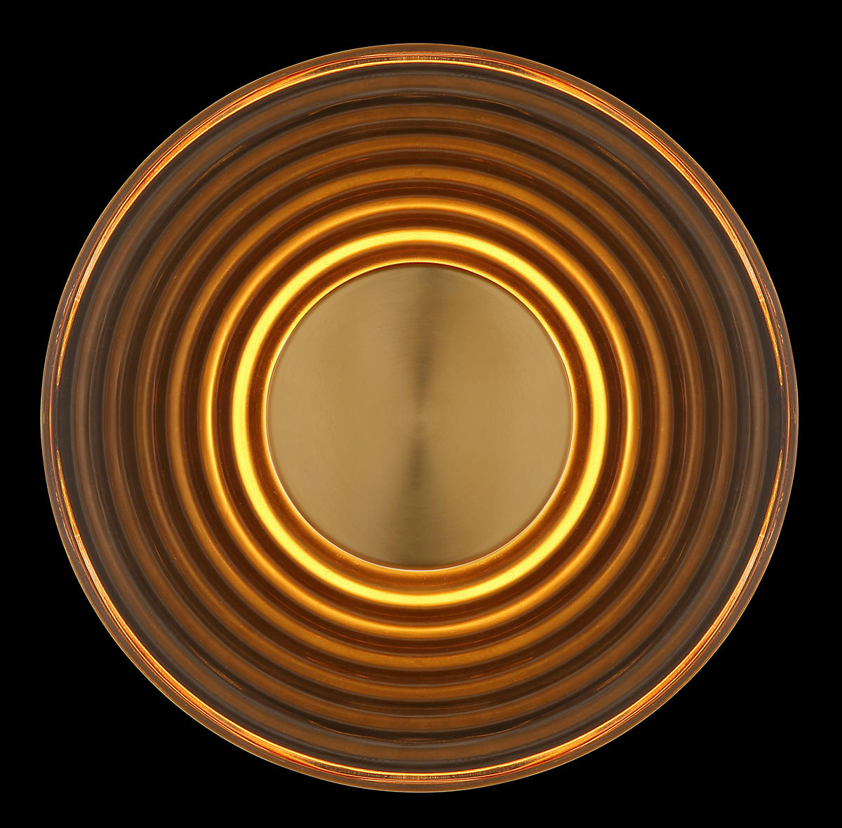 LED-WANDLEUCHTE 30/10 cm   - Messingfarben, Design, Glas/Metall (30/10cm) - Globo