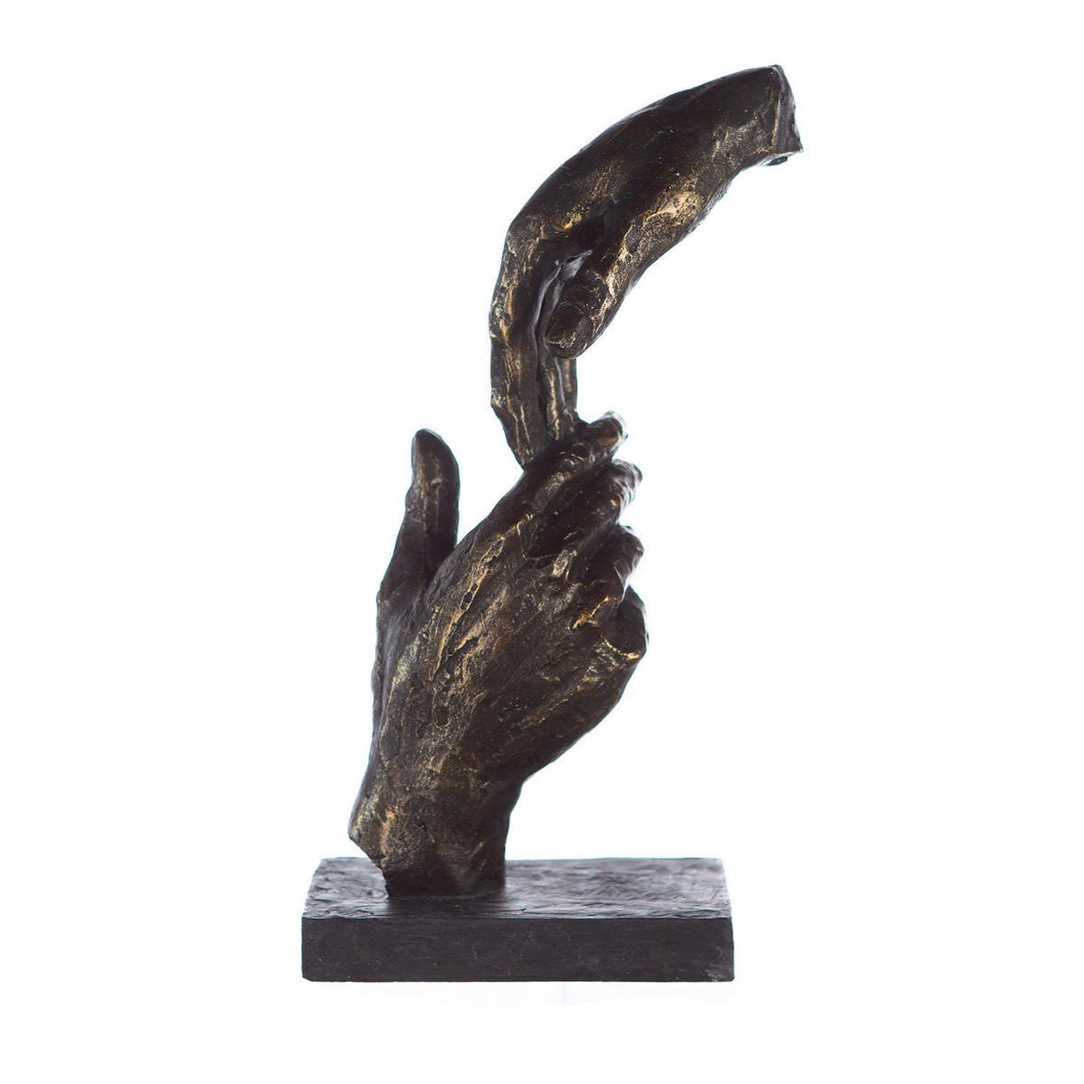 SKULPTUR - Bronzefarben, Basics, Kunststoff (13/29/8cm)