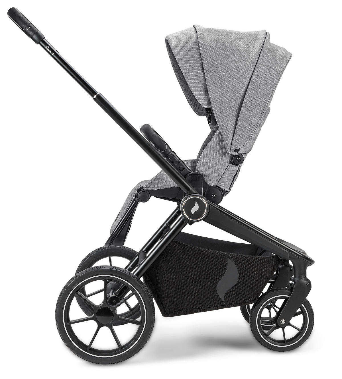 KOMBIKINDERWAGEN  Vamos Cloud  cloud  - Schwarz/Grau, KONVENTIONELL, Kunststoff/Textil (79,5/95,5/60,5cm) - Osann