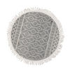 HANDWEBTEPPICH 140/140 cm Colored Macrame two Creme, Grau  - Creme/Grau, KONVENTIONELL, Textil (140/140cm) - Tom Tailor