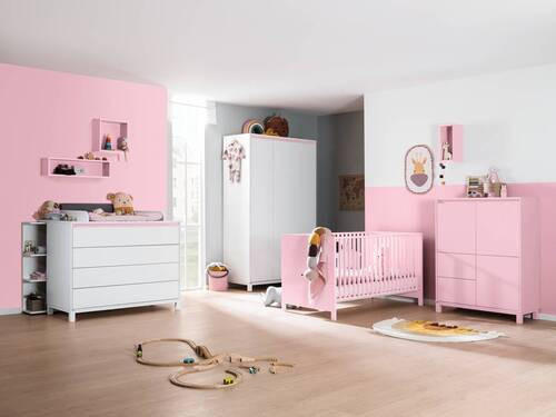 WANDREGAL Olli Wandbox Rosa  - Rosa, Basics, Holzwerkstoff (35,0/35,0/18,7cm) - Paidi