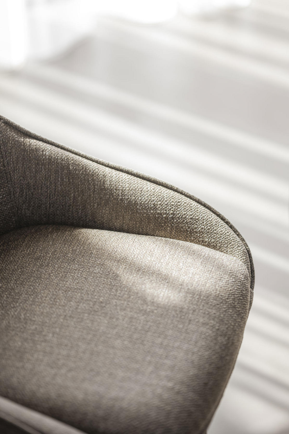 STOL flatväv  - brun/svart, Klassisk, metall/textil (51/87/57cm) - Rowico