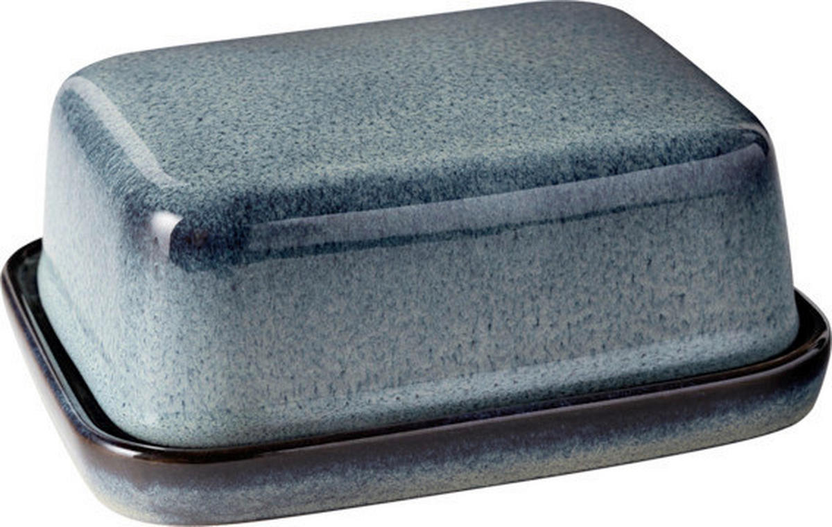 BUTTERDOSE Keramik Lave Gris  - Blau/Grau, LIFESTYLE, Keramik (15/12/6,5cm) - like.Villeroy & Boch
