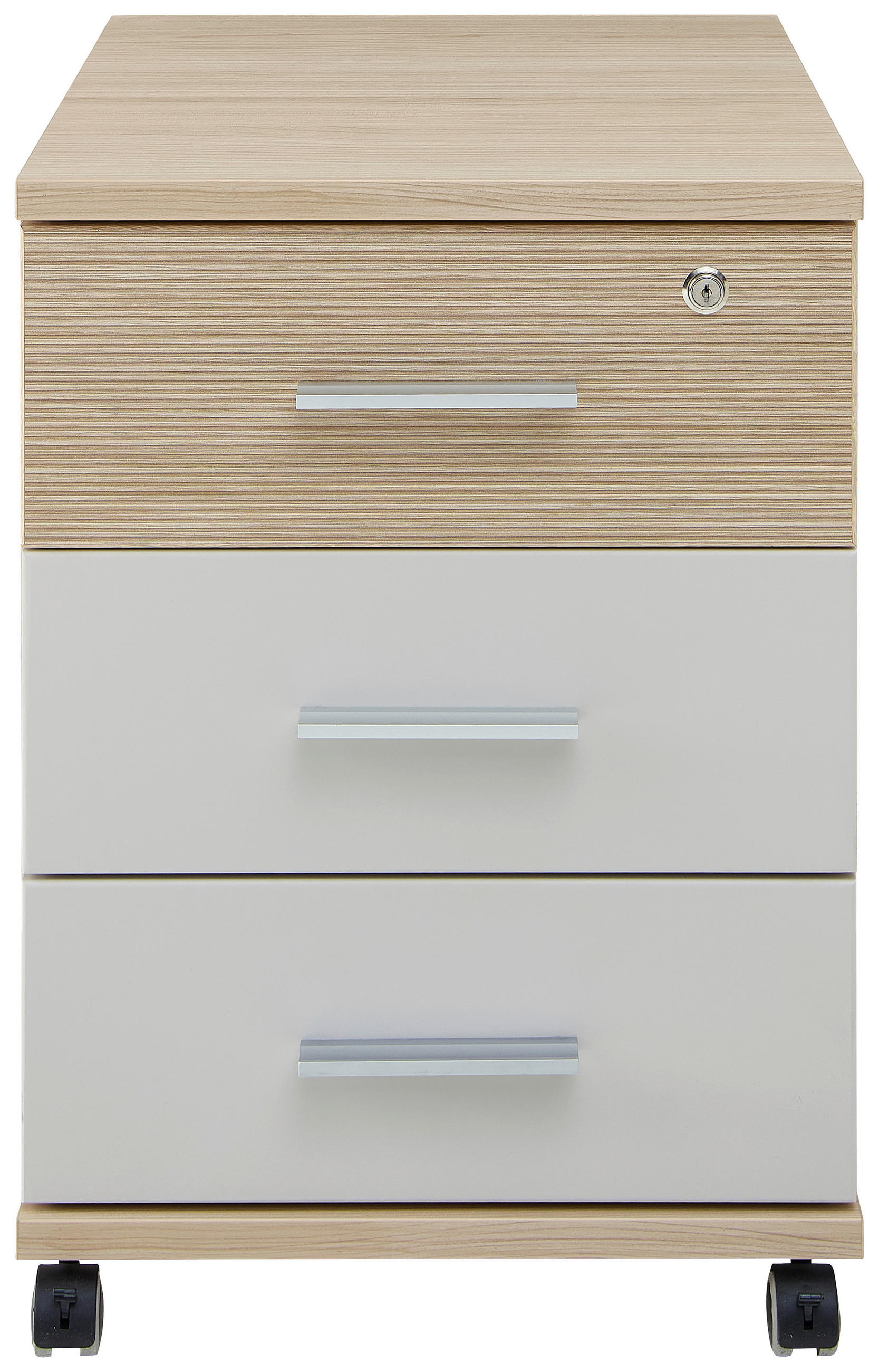 Stylife Rollcontainer Eiche, Kaschmir 45x64x55 cm