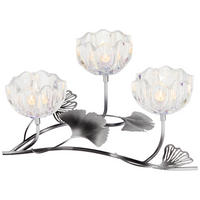 TEELICHTHALTER  - Klar/Silberfarben, LIFESTYLE, Glas/Metall (29/22,5/17cm) - Ambia Home