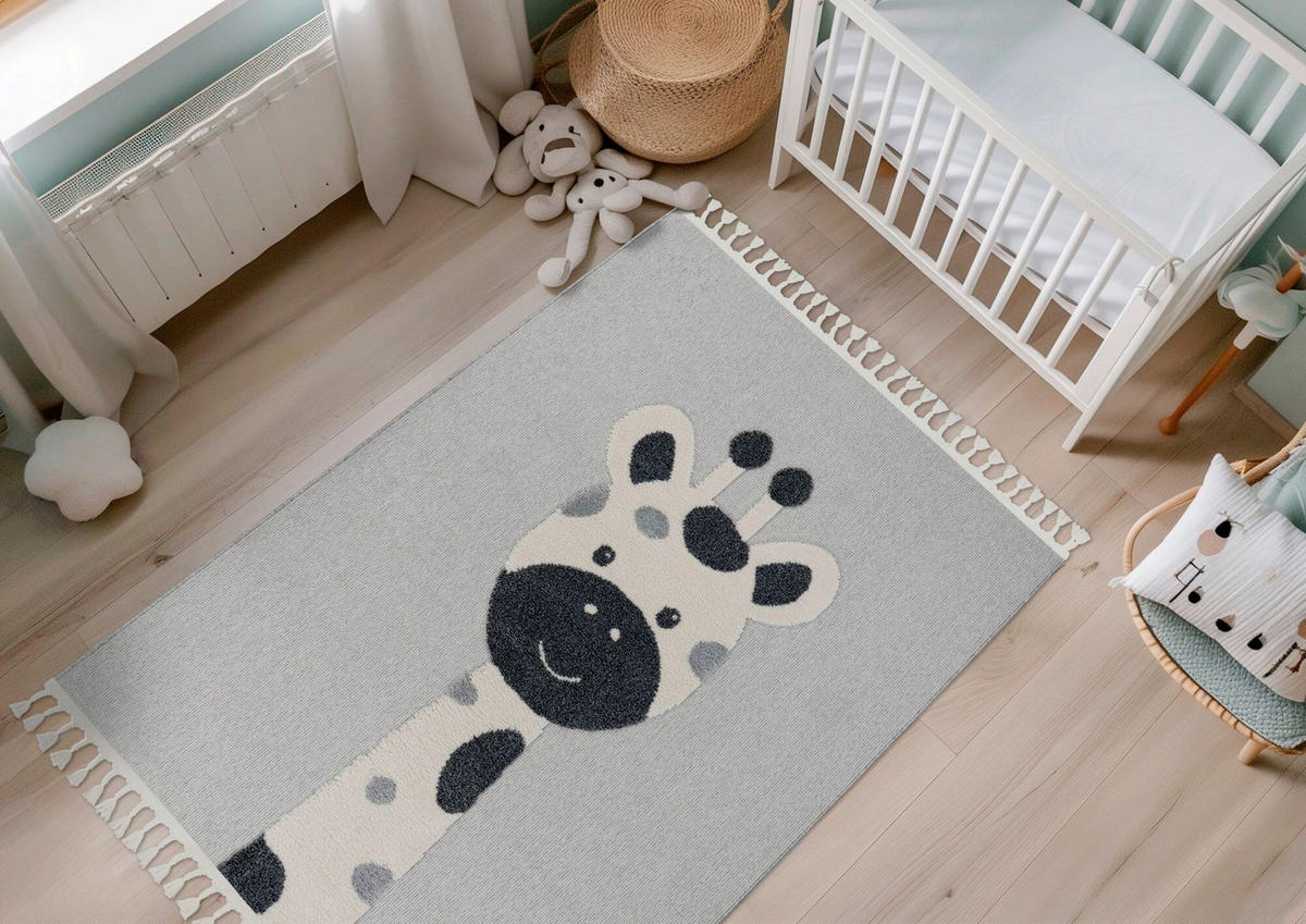 FLACHWEBETEPPICH 160/230 cm Grau rechteckig  - Grau, Basics, Textil (160/230cm) - Kayoom