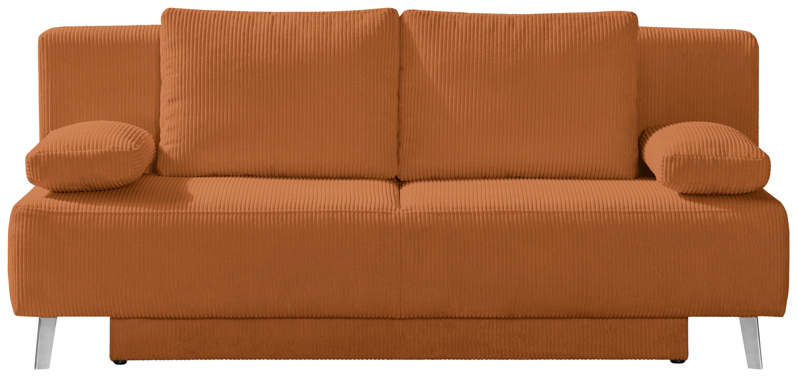 SCHLAFSOFA Cord Orange  - Orange, Modern, Textil/Metall (193/85/88cm) - Novel