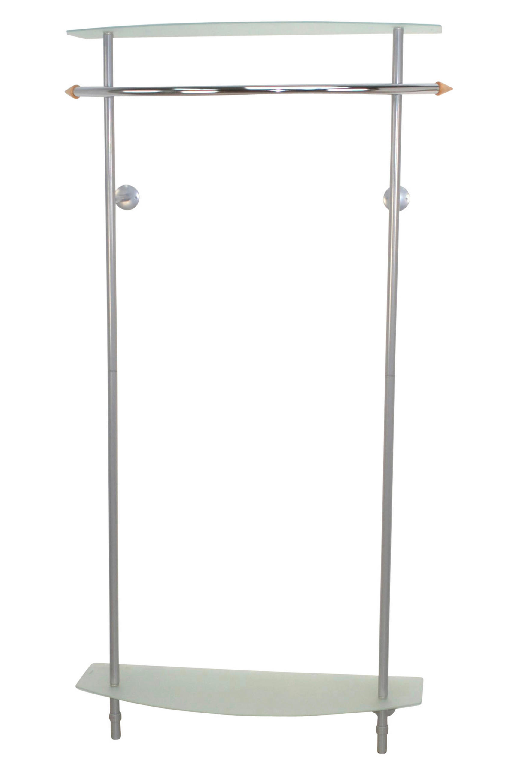 WANDGARDEROBE  in Buche massiv Alufarben  - Alufarben, Design, Glas/Holz (96/182/30cm) - MID.YOU