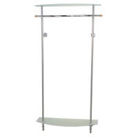 WANDGARDEROBE  in Buche massiv Alufarben  - Alufarben, Design, Glas/Holz (96/182/30cm) - MID.YOU