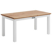 ESSTISCH Wildeiche massiv rechteckig Weiß, Eichefarben  - Eichefarben/Weiß, LIFESTYLE, Holz (160/90/76cm) - Landscape