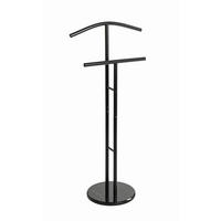 HERRENDIENER in Schwarz 48/105/30 cm   - Schwarz, Basics, Stein/Metall (48/105/30cm)